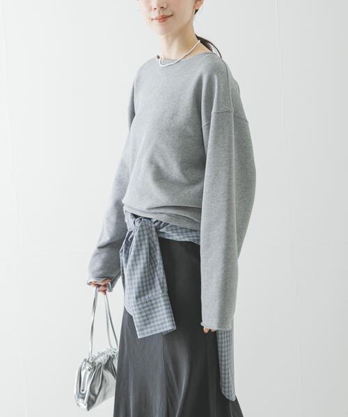 URBAN RESEARCH（アーバンリサーチ）の「カットオフショートスウェット（スウェット・レディース・ブラック/グレー系その他・FREE）」の7枚目の写真