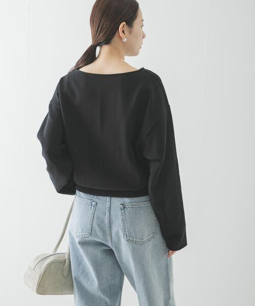 URBAN RESEARCH（アーバンリサーチ）の「カットオフショートスウェット（スウェット・レディース・ブラック/グレー系その他・FREE）」の14枚目の写真