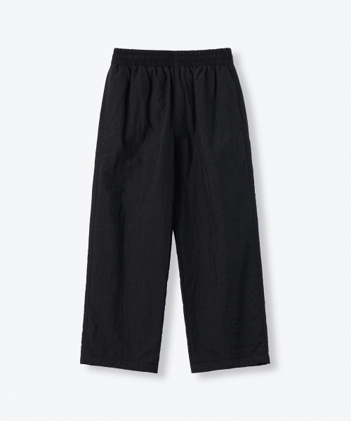 MUSINSA STANDARD KIDS（ムシンサスタンダードキッズ）の「裏起毛ナイロンバンディングワイドストリングパンツ[ブラック]（スウェットパンツ・レディース・その他・100/110/140/160/150/130/120）」の2枚目の写真