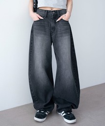 WEGO | WEGO/【26年春夏新作】ワイドカーブデニムパンツ(デニムパンツ)