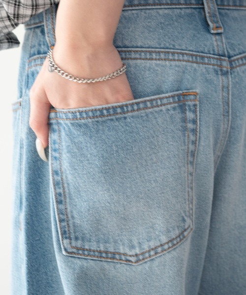 WEGO(ウィゴー)の「WEGO/【26年春夏新作】ワイドカーブデニムパンツ(デニムパンツ・レディース・ブラック系3/コバルトブルー/スカイブルー・SMALL/MEDIUM)」の10枚目の写真