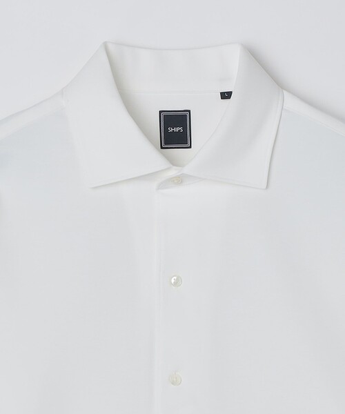 SHIPS(シップス)の「SHIPS: ジャージー ソリッド ワンピースカラー シャツ(Tシャツ/カットソー・メンズ・ホワイト・SMALL/MEDIUM/LARGE/X-LARGE)」の12枚目の写真