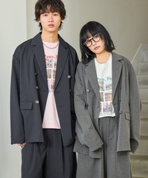 PAGEBOY（ページボーイ）の「《UNISEX》【PBLIM/セットアップ対応】ダブルオジジャケット（テーラードジャケット）」