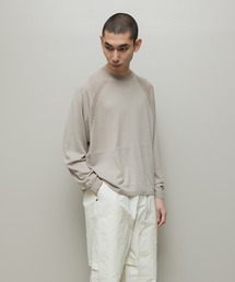 VENTILATION MESH CREW SWEATER