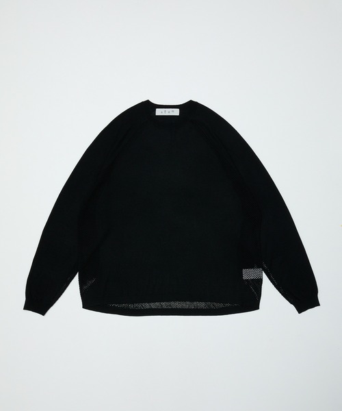 BAL（バル）の「VENTILATION MESH CREW SWEATER（ニット/セーター・メンズ・ブラック/ブラウン/ベージュ・3/2/1）」の10枚目の写真