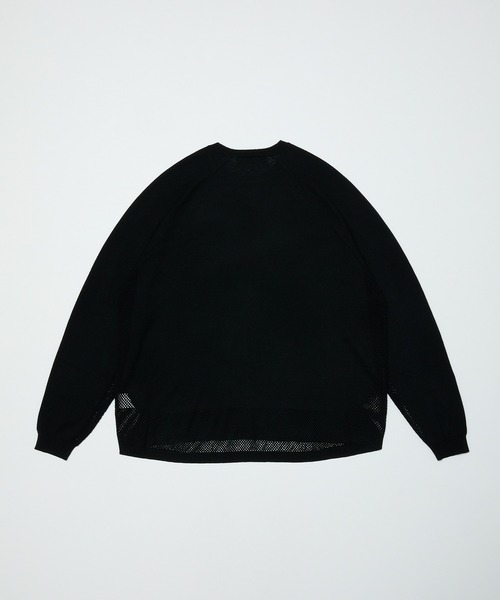 BAL（バル）の「VENTILATION MESH CREW SWEATER（ニット/セーター・メンズ・ブラック/ブラウン/ベージュ・3/2/1）」の11枚目の写真