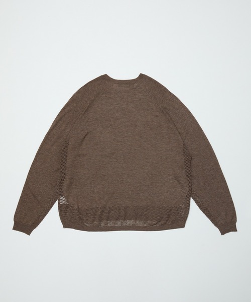 BAL（バル）の「VENTILATION MESH CREW SWEATER（ニット/セーター・メンズ・ブラック/ブラウン/ベージュ・3/2/1）」の19枚目の写真