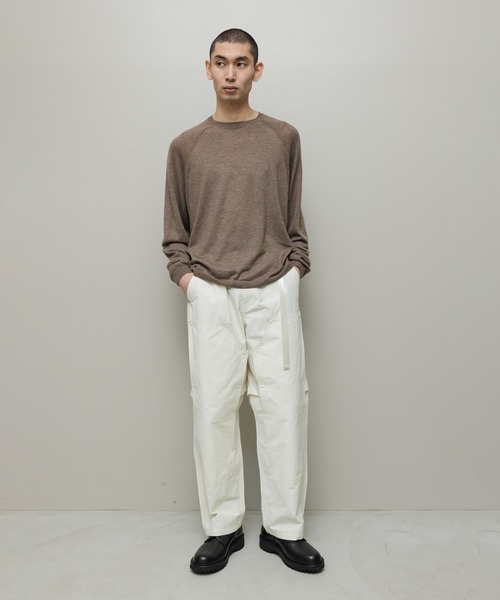 BAL（バル）の「VENTILATION MESH CREW SWEATER（ニット/セーター・メンズ・ブラック/ブラウン/ベージュ・3/2/1）」の20枚目の写真