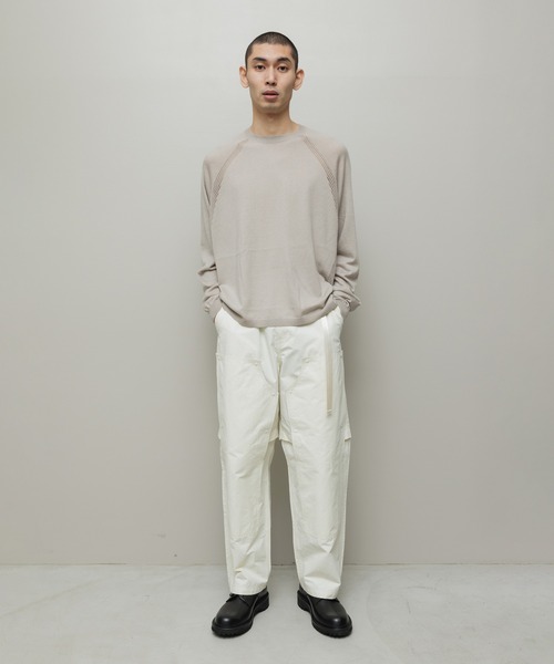 BAL（バル）の「VENTILATION MESH CREW SWEATER（ニット/セーター・メンズ・ブラック/ブラウン/ベージュ・3/2/1）」の21枚目の写真