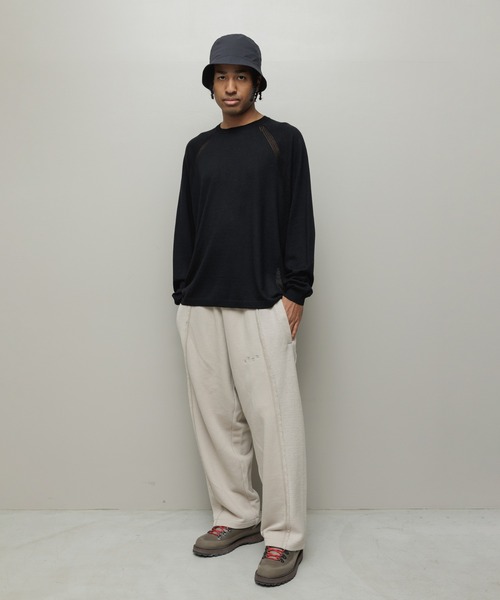 BAL（バル）の「VENTILATION MESH CREW SWEATER（ニット/セーター・メンズ・ブラック/ブラウン/ベージュ・3/2/1）」の22枚目の写真