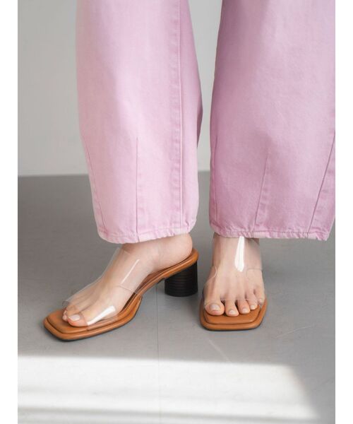 Ungrid（アングリッド）の「カットデザインヒールサンダル（サンダル・レディース・クリア/ブラック/アイボリー・LARGE/MEDIUM/SMALL）」の22枚目の写真