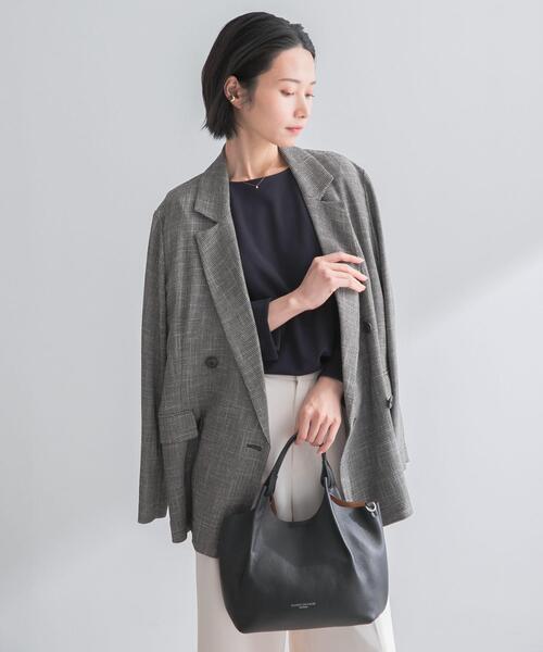 URBAN RESEARCH ROSSO WOMEN（アーバンリサーチ　ロッソ）の「カラミダブルジャケット（その他アウター・レディース・ベージュ/アイボリー・38/36）」の8枚目の写真