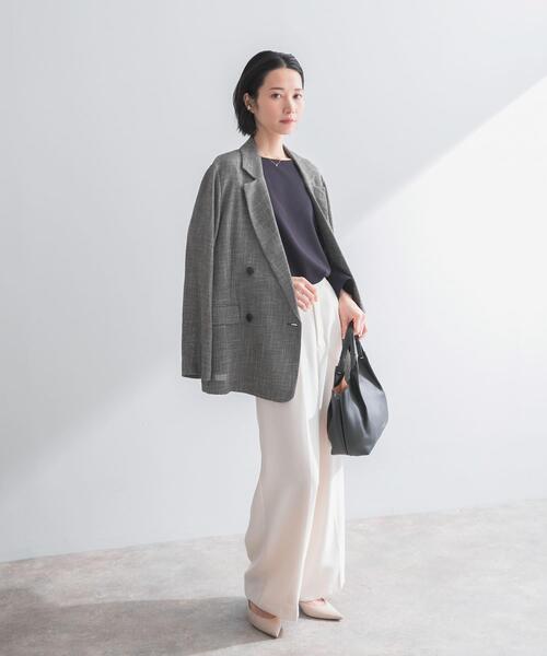 URBAN RESEARCH ROSSO WOMEN（アーバンリサーチ　ロッソ）の「カラミダブルジャケット（その他アウター・レディース・ベージュ/アイボリー・38/36）」の9枚目の写真