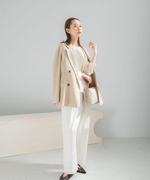 URBAN RESEARCH ROSSO WOMEN（アーバンリサーチ　ロッソ）の「カラミダブルジャケット（その他アウター・レディース・ベージュ/アイボリー・38/36）」の18枚目の写真