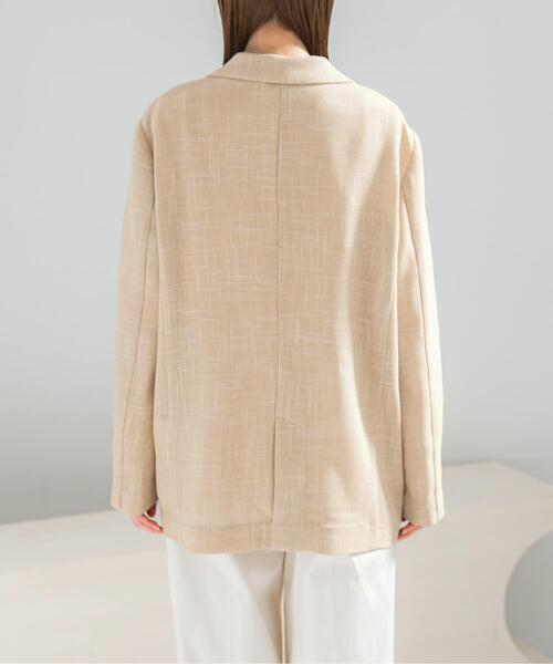 URBAN RESEARCH ROSSO WOMEN（アーバンリサーチ　ロッソ）の「カラミダブルジャケット（その他アウター・レディース・ベージュ/アイボリー・38/36）」の21枚目の写真