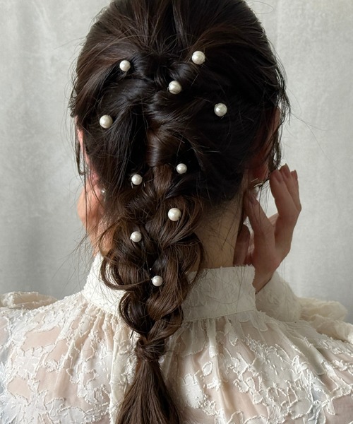 Heartdance(ハートダンス)の「パールUピン10本セット(ヘアピン・レディース・オフホワイト・FREE)」の4枚目の写真