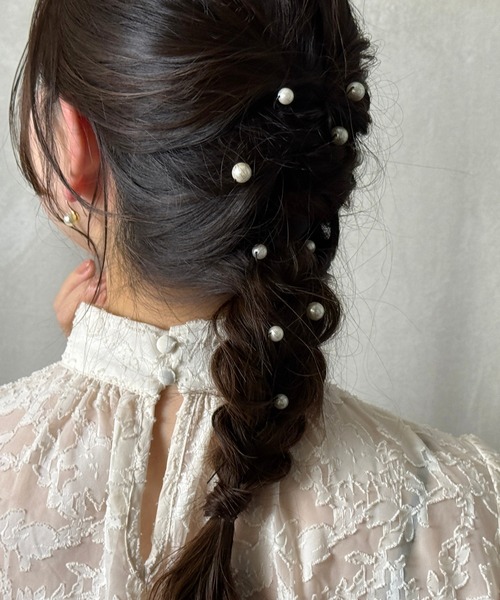 Heartdance(ハートダンス)の「パールUピン10本セット(ヘアピン・レディース・オフホワイト・FREE)」の5枚目の写真