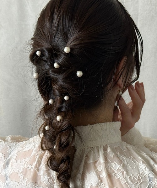 Heartdance(ハートダンス)の「パールUピン10本セット(ヘアピン・レディース・オフホワイト・FREE)」の6枚目の写真