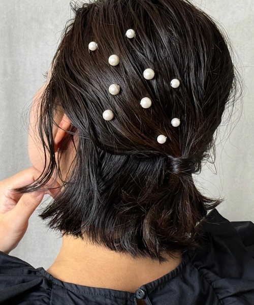 Heartdance(ハートダンス)の「パールUピン10本セット(ヘアピン・レディース・オフホワイト・FREE)」の8枚目の写真