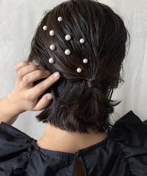 Heartdance(ハートダンス)の「パールUピン10本セット(ヘアピン・レディース・オフホワイト・FREE)」の9枚目の写真