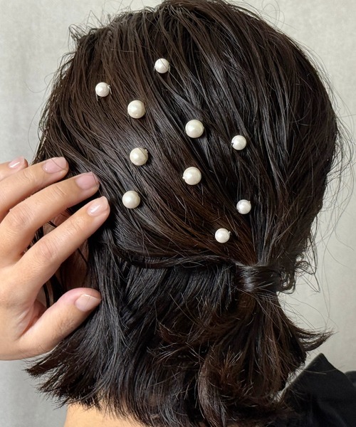 Heartdance(ハートダンス)の「パールUピン10本セット(ヘアピン・レディース・オフホワイト・FREE)」の11枚目の写真