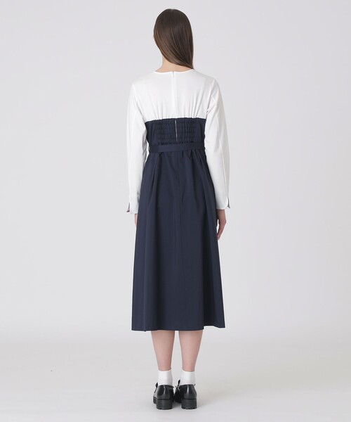 プレーンストレッチツイルビスチェドレス（ワンピース）｜BLUE LABEL