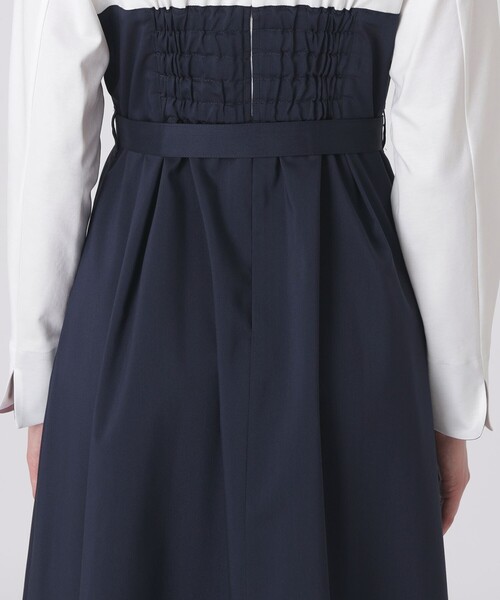 ブルーレーベルクレストブリッジ今期プレーンストレッチツイルビスチェドレス BLUE LABEL CRESTBRIDGE（ブルーレーベルクレストブリッジ）の