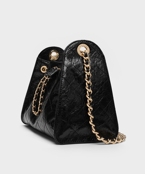 CHARLES & KEITH Duoドゥオキルトドローストリングバケットバッグ Duo ドゥオ キルトドローストリング バケットバッグ（ショルダーバッグ