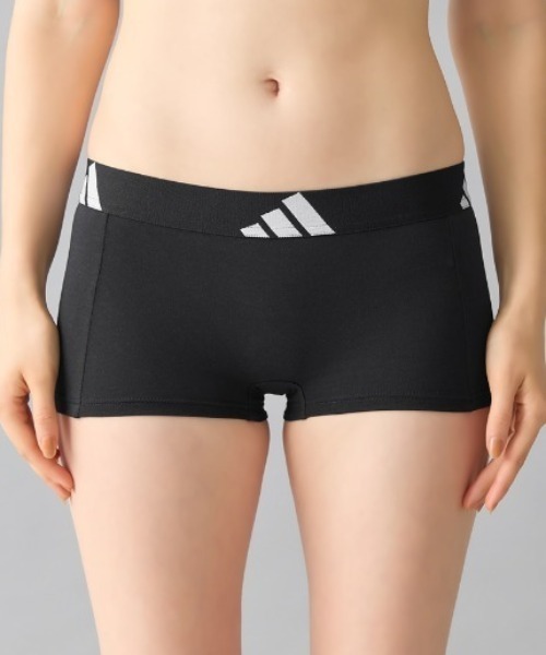 adidas（アディダス）の「adidas/アディダス ハーフショーツ 吸汗速乾（ショーツ・レディース・ブラック/杢グレー/ベージュ系その他・SMALL/MEDIUM/LARGE）」の10枚目の写真