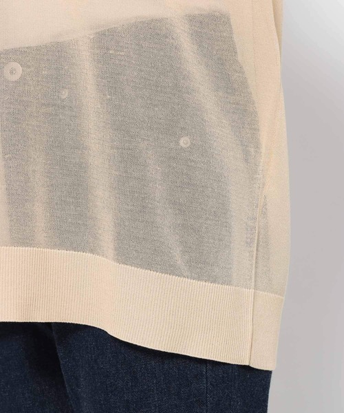 mysty woman（ミスティウーマン）の「シアーニットプルオーバー 666058（ニット/セーター・レディース・ベージュ/オフホワイト/ブラック・FREE）」の18枚目の写真