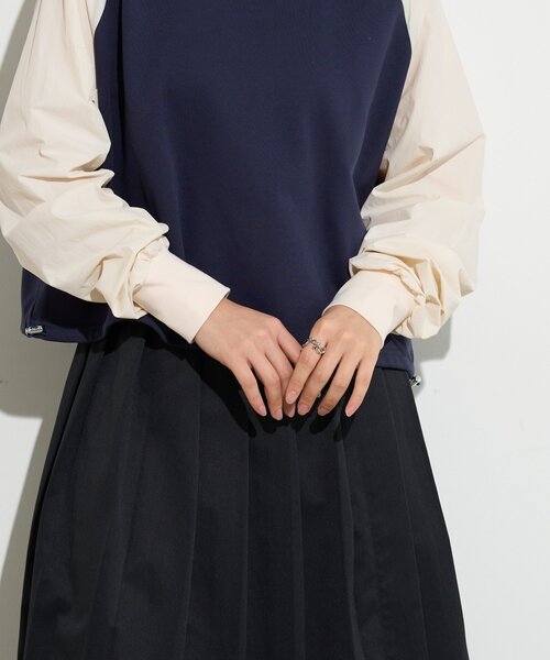 BIRTHDAY BAR（バースデイバー）の「【B-DAY STORE】ラグラン 切り替えカットソー　レディス（Tシャツ/カットソー・レディース・グレー/レッド/ホワイト・0）」の11枚目の写真