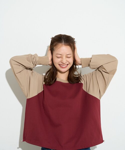 BIRTHDAY BAR（バースデイバー）の「【B-DAY STORE】ラグラン 切り替えカットソー　レディス（Tシャツ/カットソー・レディース・グレー/レッド/ホワイト・0）」の19枚目の写真