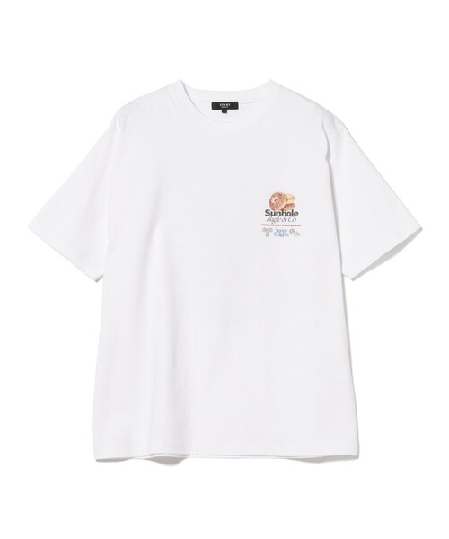 BEAMS HEART(ビームスハート)の「ベーグルTシャツ(Tシャツ/カットソー・メンズ・ホワイト/ホワイト系その他2・SMALL/MEDIUM/LARGE)」の2枚目の写真