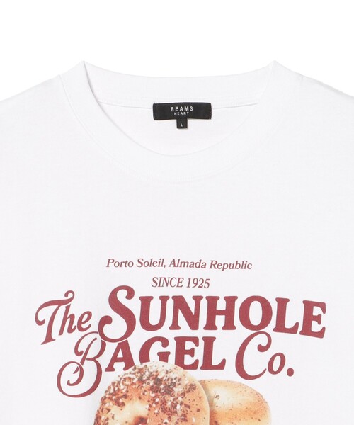 BEAMS HEART(ビームスハート)の「ベーグルTシャツ(Tシャツ/カットソー・メンズ・ホワイト/ホワイト系その他2・SMALL/MEDIUM/LARGE)」の9枚目の写真