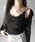 me+em select�i�~�[���Z���N�g�j�́u�y �Q�_�Z�b�g �z�t�����g���{�����[�X�ؑփ��u�L���~�\�[�� �{ �J�[�f�B�K���Z�b�g �^front ribbon lace lib camisole + cardigan SET�i�A���T���u���j�v�b�u���b�N