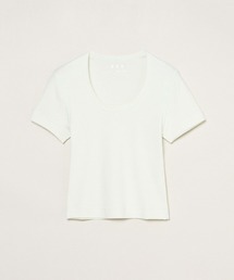 three dots（スリードッツ）の「クロップド ジェシカ（Tシャツ/カットソー）」