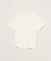 three dots（スリードッツ）の「クロップド ジェシカ（Tシャツ/カットソー）」