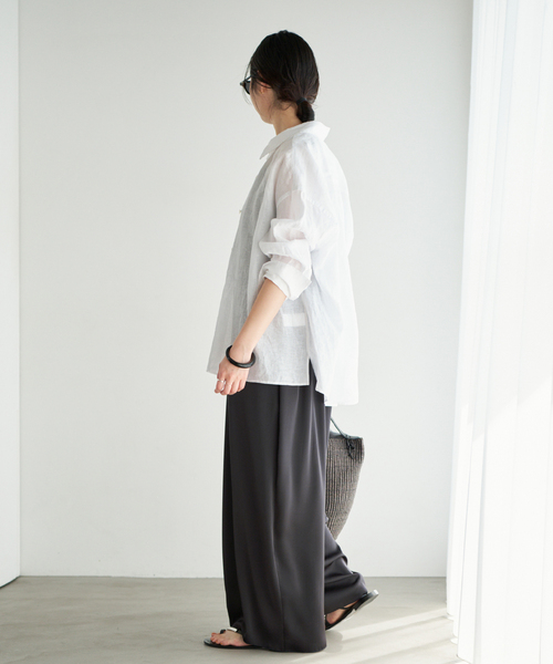 plage(プラージュ)の「dull satin パンツドレス(つなぎ/オールインワン・レディース・チョコ/ネイビー・38/36)」の15枚目の写真