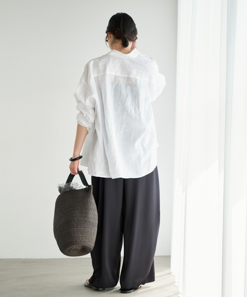 plage(プラージュ)の「dull satin パンツドレス(つなぎ/オールインワン・レディース・チョコ/ネイビー・38/36)」の17枚目の写真