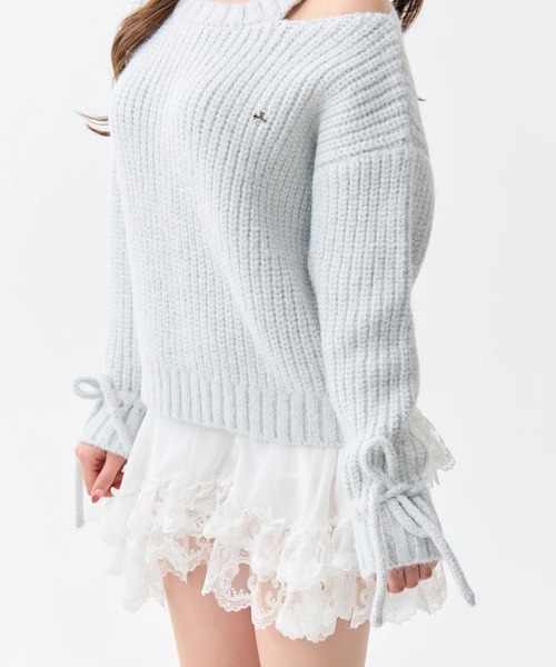 andwang(アンドワン)の「Layer Frill Lace Mini Skirt(スカート・レディース・ホワイト/ブラック・SMALL/MEDIUM)」の22枚目の写真