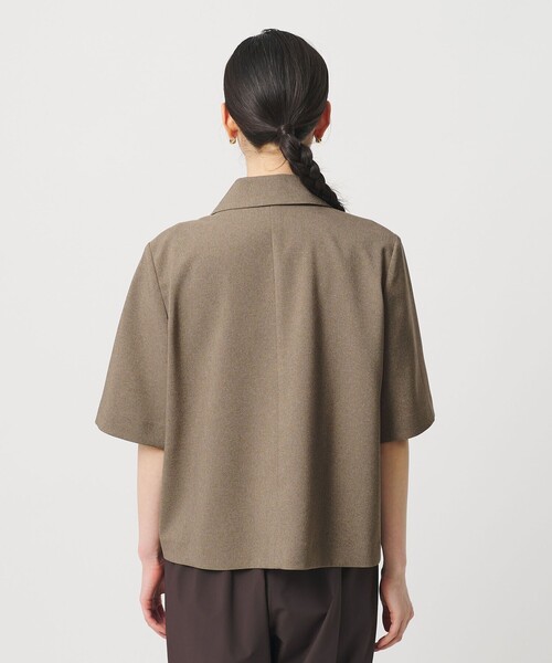 BEAUTY&YOUTH UNITED ARROWS（ビューティーアンドユースユナイテッドアローズ）の「【WEB限定 Wardrobe DAILY MINIMAL】ハーフスリーブジャケット ウォッシャブル（テーラードジャケット・レディース・ブラック/モカ/ベージュ・S/M）」の16枚目の写真
