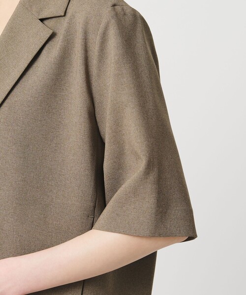 BEAUTY&YOUTH UNITED ARROWS（ビューティーアンドユースユナイテッドアローズ）の「【WEB限定 Wardrobe DAILY MINIMAL】ハーフスリーブジャケット ウォッシャブル（テーラードジャケット・レディース・ブラック/モカ/ベージュ・S/M）」の18枚目の写真