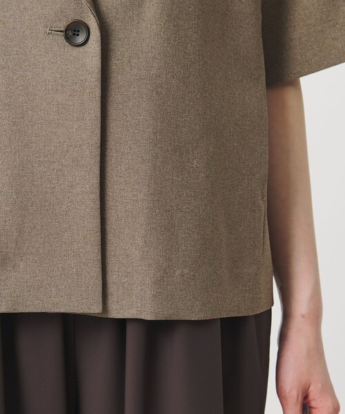 BEAUTY&YOUTH UNITED ARROWS（ビューティーアンドユースユナイテッドアローズ）の「【WEB限定 Wardrobe DAILY MINIMAL】ハーフスリーブジャケット ウォッシャブル（テーラードジャケット・レディース・ブラック/モカ/ベージュ・S/M）」の19枚目の写真