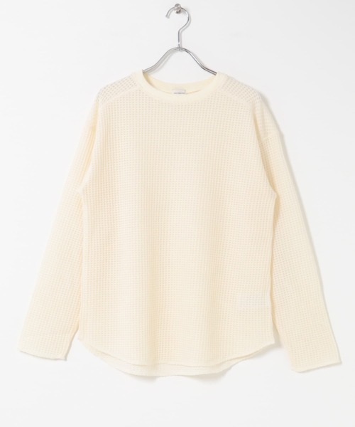 URBAN RESEARCH DOORS（アーバンリサーチドアーズ）の「シアーワッフルプルオーバー（Tシャツ/カットソー・レディース・ネイビー/オフホワイト・FREE）」の17枚目の写真