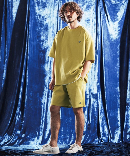 ANGENEHM（アンゲネーム）の「mt10441- Tricot Waffle Jersey T-shirt ワッフルTシャツ(AG06-014scg)（Tシャツ/カットソー・メンズ・イエロー系その他/ブラック/オフホワイト/チャコール・L/M/S）」の14枚目の写真