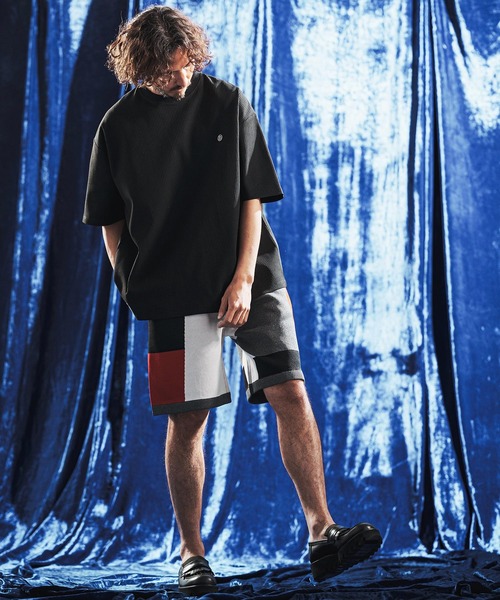 ANGENEHM（アンゲネーム）の「mt10441- Tricot Waffle Jersey T-shirt ワッフルTシャツ(AG06-014scg)（Tシャツ/カットソー・メンズ・イエロー系その他/ブラック/オフホワイト/チャコール・L/M/S）」の15枚目の写真