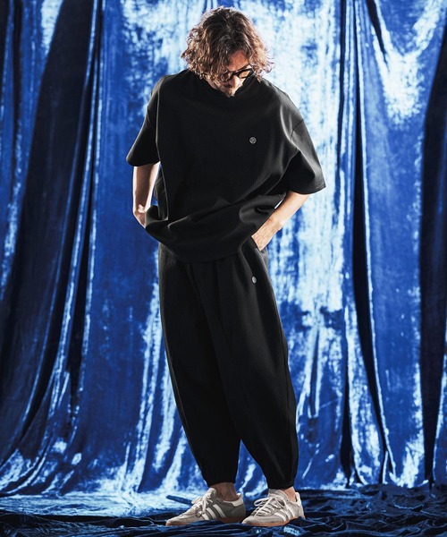 ANGENEHM（アンゲネーム）の「mt10441- Tricot Waffle Jersey T-shirt ワッフルTシャツ(AG06-014scg)（Tシャツ/カットソー・メンズ・イエロー系その他/ブラック/オフホワイト/チャコール・L/M/S）」の17枚目の写真