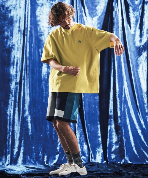 ANGENEHM（アンゲネーム）の「mt10441- Tricot Waffle Jersey T-shirt ワッフルTシャツ(AG06-014scg)（Tシャツ/カットソー・メンズ・イエロー系その他/ブラック/オフホワイト/チャコール・L/M/S）」の13枚目の写真