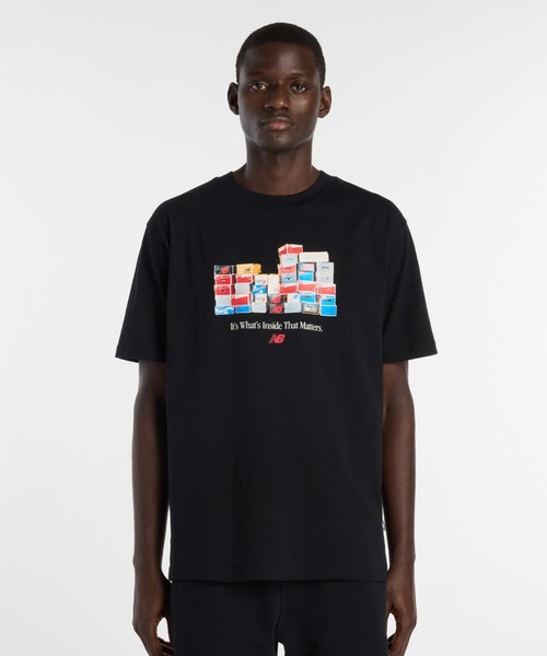 NEW BALANCE(ニューバランス)の「ニューバランス New Balance ボックスTシャツ_(Tシャツ/カットソー・メンズ・ブラック/グリーン/ライトグレー・S/M/L/LL)」の2枚目の写真