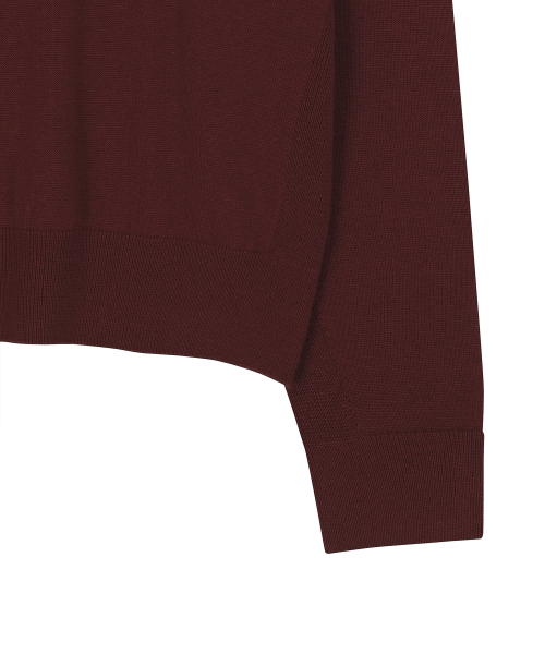 NOIRER(ノイア)の「シルクウールブレンドディープVネックニット(レッド)(ニット/セーター・メンズ・その他・48/50/52)」の5枚目の写真